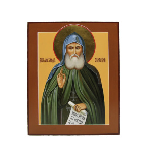 Св. Александр Свирский, писаная икона