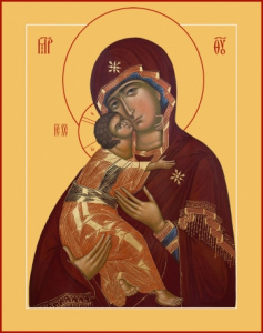 Икона Владимирская икона Божией Матери (АРТ.06378)