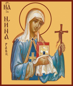 Икона Нина, просветительница Грузии, равноапостольная (АРТ.00498)