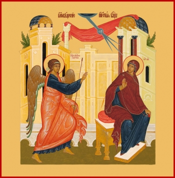 Икона Благовещение Пресвятой Богородицы (АРТ.00672)