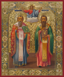 Икона Харалампий Магнезийский священномученик епископ, и Священномученик Власий Севастийский, епископ (АРТ.м0216)