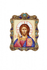 Рукописная икона Господь Вседержитель 