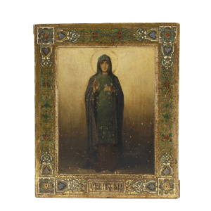 Старинная икона «св. прп. Ксения», XIX век