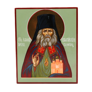 Рукописная икона Св. Иоанн Шанхайский, писаная икона 