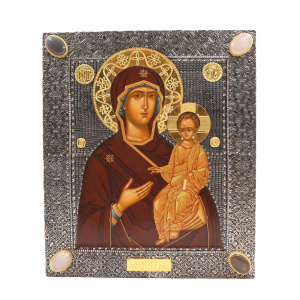 Рукописная икона Одигитрия, икона Божией Матери 