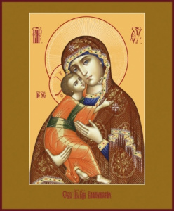 Икона Владимирская икона Божией Матери (АРТ.00294)
