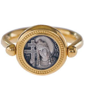 Перстень с иконой «СВЯТАЯ РАВНОАПОСТОЛЬНАЯ ЦАРИЦА ЕЛЕНА»