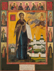 Икона Боголюбская икона Божией Матери (АРТ.04224)