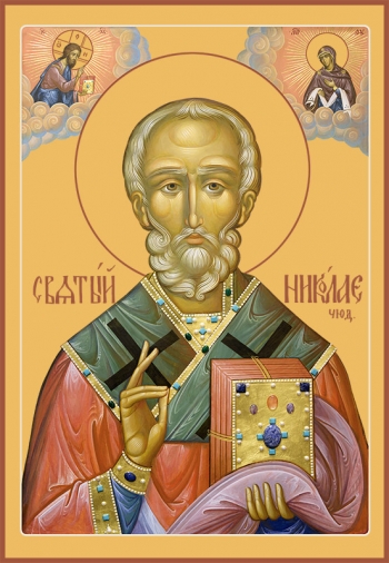 Икона Николай чудотворец, архиепископ Мир Ликийских, святитель (АРТ.06720)