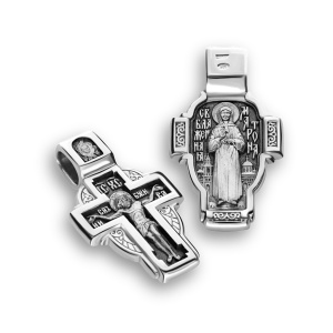 Крест нательный «Св. Матрона» (ростовая) серебро 