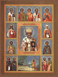 Икона Николай чудотворец, архиепископ Мир Ликийских, святитель (АРТ.03482)