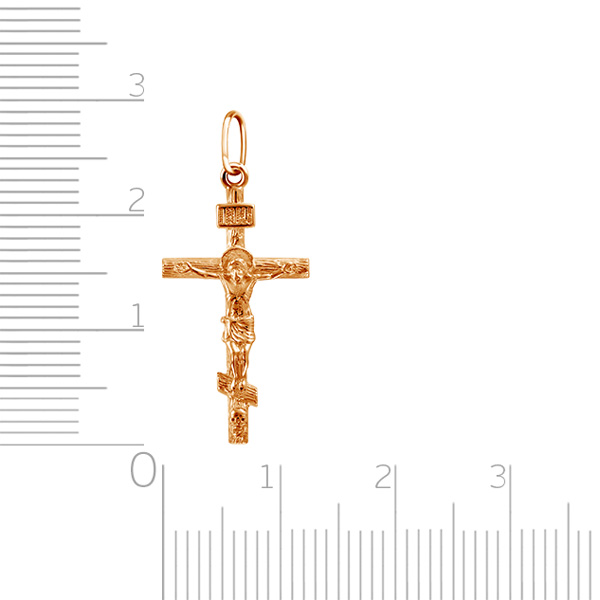 Крест из красного золота