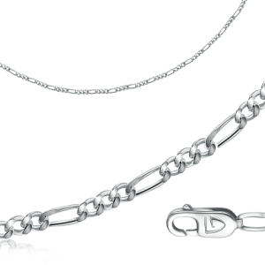 Цепь автомат из серебра, плетение панцирное