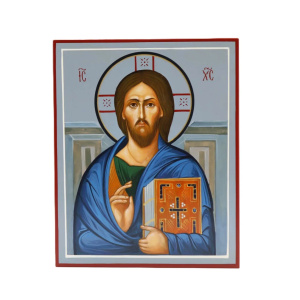 Рукописная икона Господь Вседержитель, писаная икона 