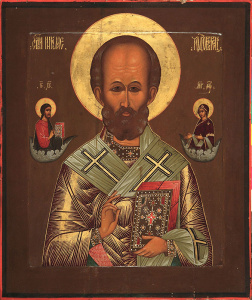 Икона Николай чудотворец, архиепископ Мир Ликийских, святитель (АРТ.03404)