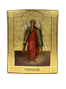 Старинная икона Михаил Архангел, 19 век 