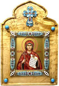 Рукописная икона Св. мчн. Наталия 
