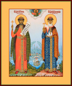 Икона Петр и Феврония благоверные князья (АРТ.04433)