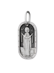 Медальон "Покров Пресвятой Богородицы" с молитвой