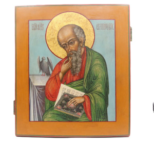 Старинная икона св. ап. Иоанн Богослов, 19 век 