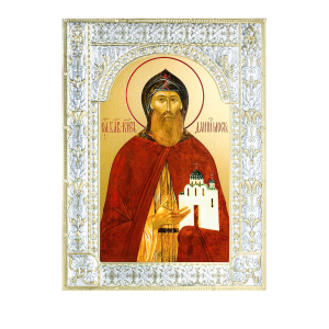 Икона Даниил Московский благоверный князь в рамке 