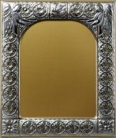 Рамка посеребрёная под икону 88х104 мм (ТОЛЬКО ПРИ СОВМЕСТНОМ ЗАКАЗЕ С ИКОНОЙ МДФ 18 мм)