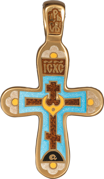 Крест «ГОЛГОФСКИЙ КРЕСТ С ЦАТОЙ. КРИПТОГРАММА ВВВВ»