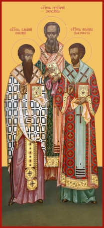 Икона Василий, Григорий, Иоанн святители (АРТ.06639)