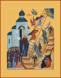 Икона Видение Лествицы прп. Иоанном Лествичником (АРТ.06689)