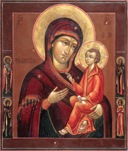 Икона Тихвинская икона Божией Матери (АРТ.02037)