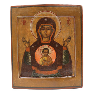 Знамение, икона Божией Матери, 19 век