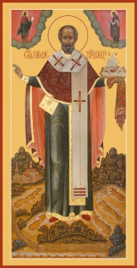 Икона Николай чудотворец, архиепископ Мир Ликийских, святитель (АРТ.00792)