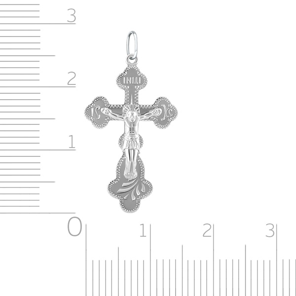 Крест из белого золота