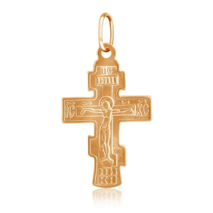 Крест из красного золота