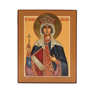 Рукописная икона Св. Равн. Царица Елена, писаная икона 