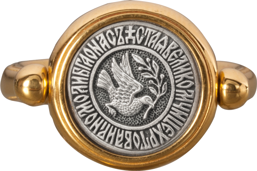 Перстень с иконой «СВЯТАЯ ВЕЛИКОМУЧЕНИЦА ИРИНА» 