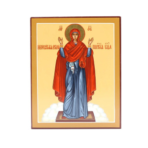 Рукописная икона Нерушимая Стена, писаная икона Божией Матери 