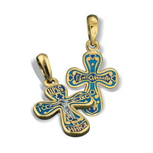 Крестик детский. Семейная серия КРЭ03 эмаль