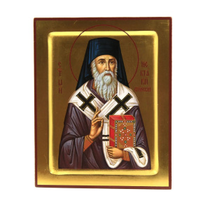 Рукописная икона Св. Нектарий Эгинский, писаная икона 