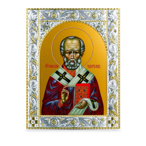 Икона Николай чудотворец, архиепископ Мир Ликийских, святитель в рамке