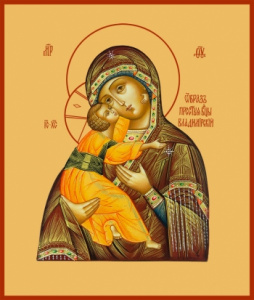 Икона Владимирская икона Божией Матери (АРТ.00384)
