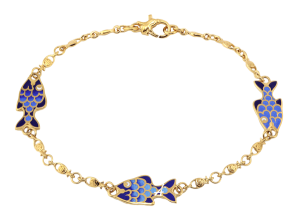 Браслет с христианским символом «Рыбки Христовы»