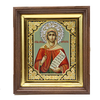 Рукописная икона Святая Мученица Наталья, писаная икона, дерево 