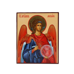 Рукописная икона Св. Михаил Архангел, писаная икона 
