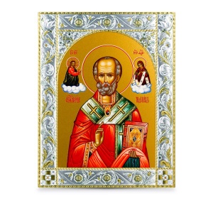 Икона Николай чудотворец, архиепископ Мир Ликийских, святитель в рамке 