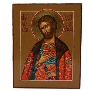 Св. Александр Невский, писаная икона