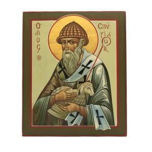 Спиридон Тримифунтский святитель, писанная икона