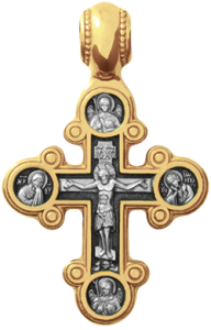 Крест «РАСПЯТИЕ. БОЖИЯ МАТЕРЬ ОДИГИТРИЯ»