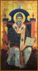 Икона Спиридон Тримифунтский святитель (АРТ.06753)