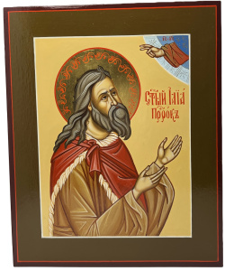Рукописная икона Св. Пророк Илия (Илья). писаная икона 
